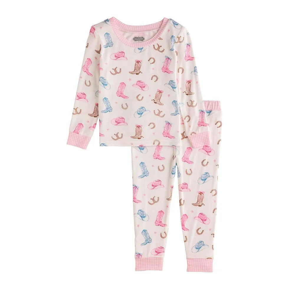 Girl/Boy Cowboy Print Pajamas