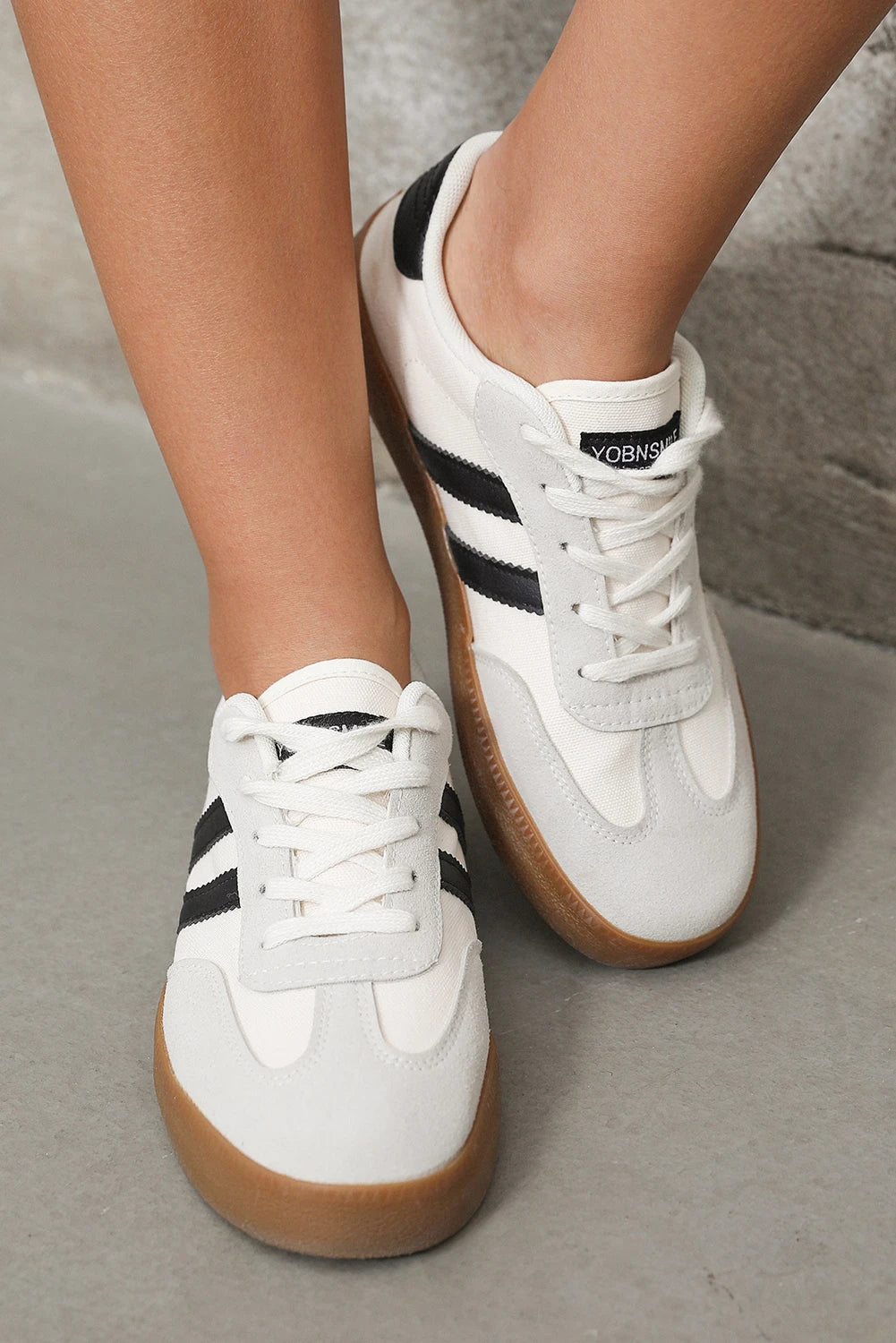 Lace Up Sneakers - White