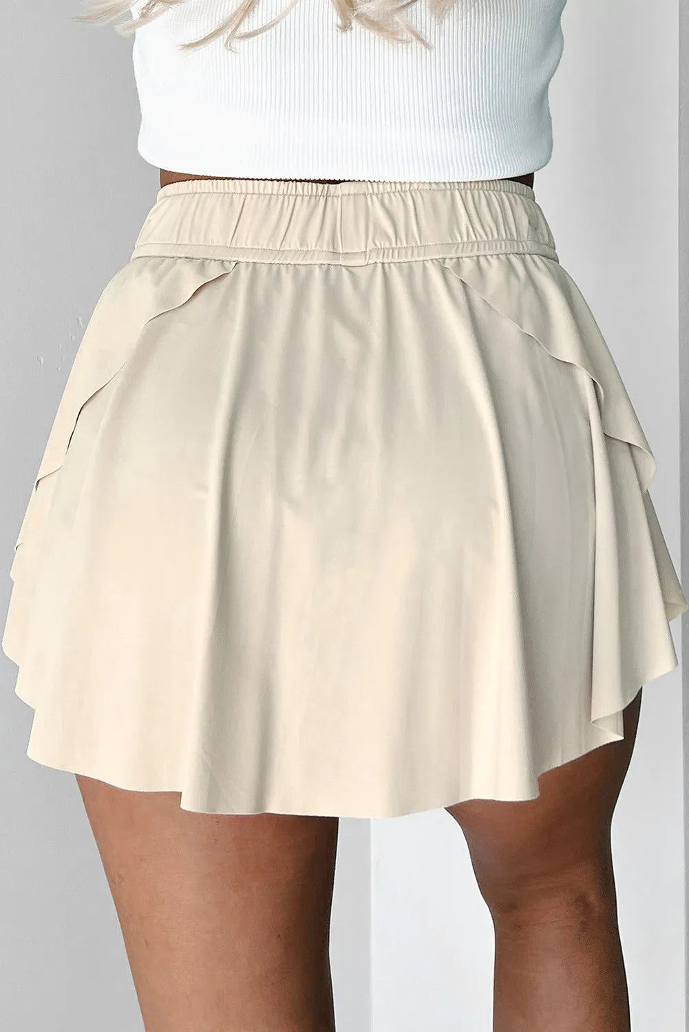 Drawstring Lined Tennis Skorts