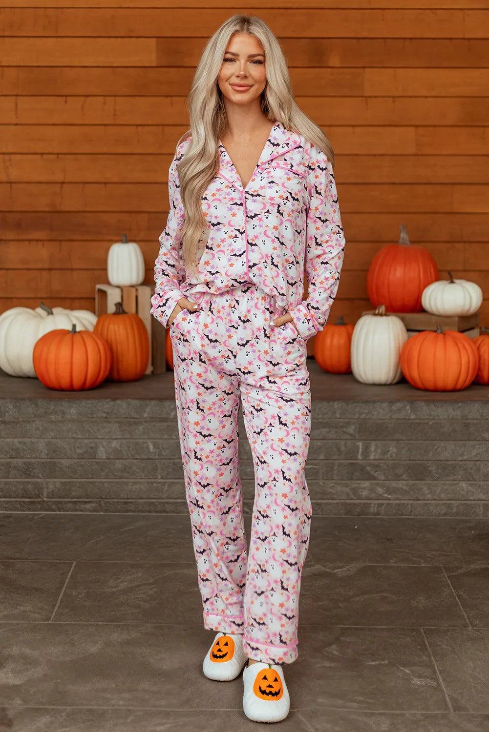 Pink Halloween Eve Haunted Honey Bat Pajamas