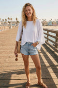 Flowy Lightweight Knit Relaxed Fit Top