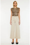 Calla Ultra High Rise Cropped Wide Leg Jeans