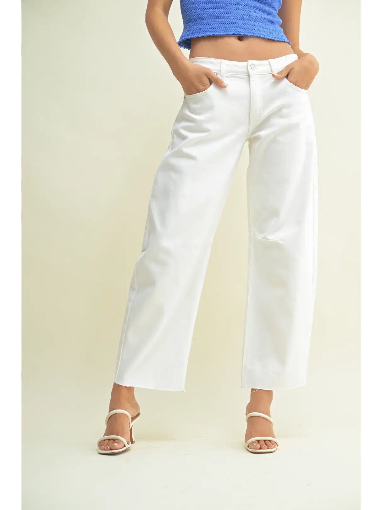 Mid-Rise Wide Leg Jeans
