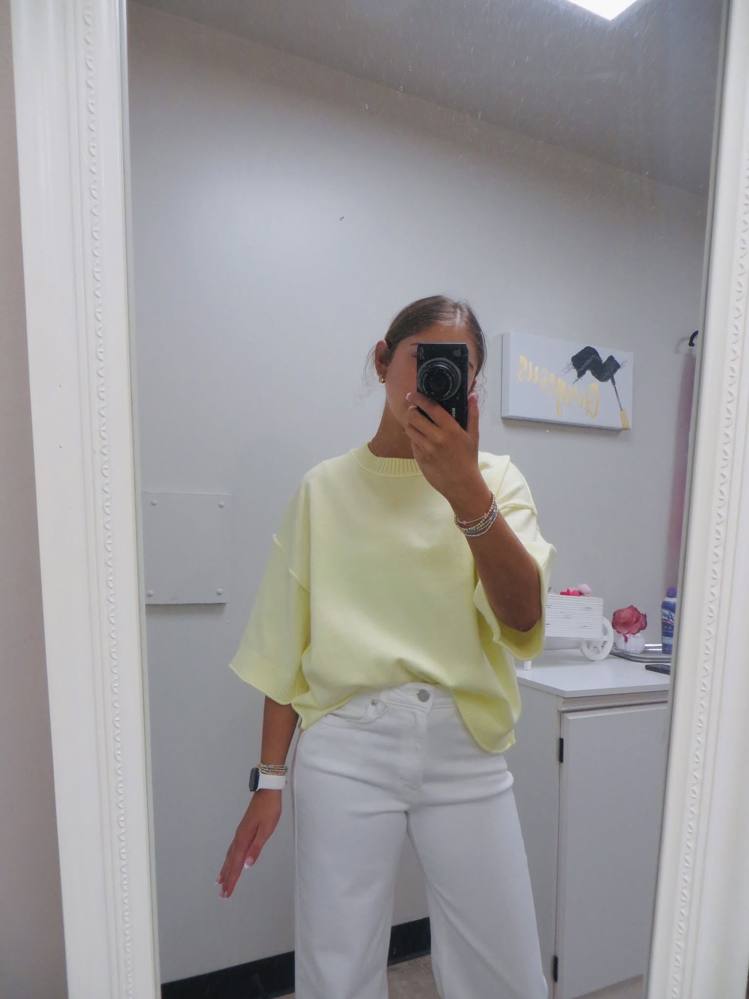 Lightweight S/S Oversized Sweater Yellow