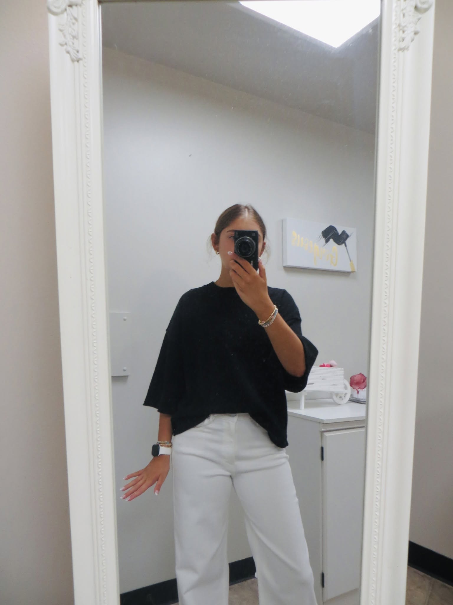Lightweight S/S Oversized Sweater - Black