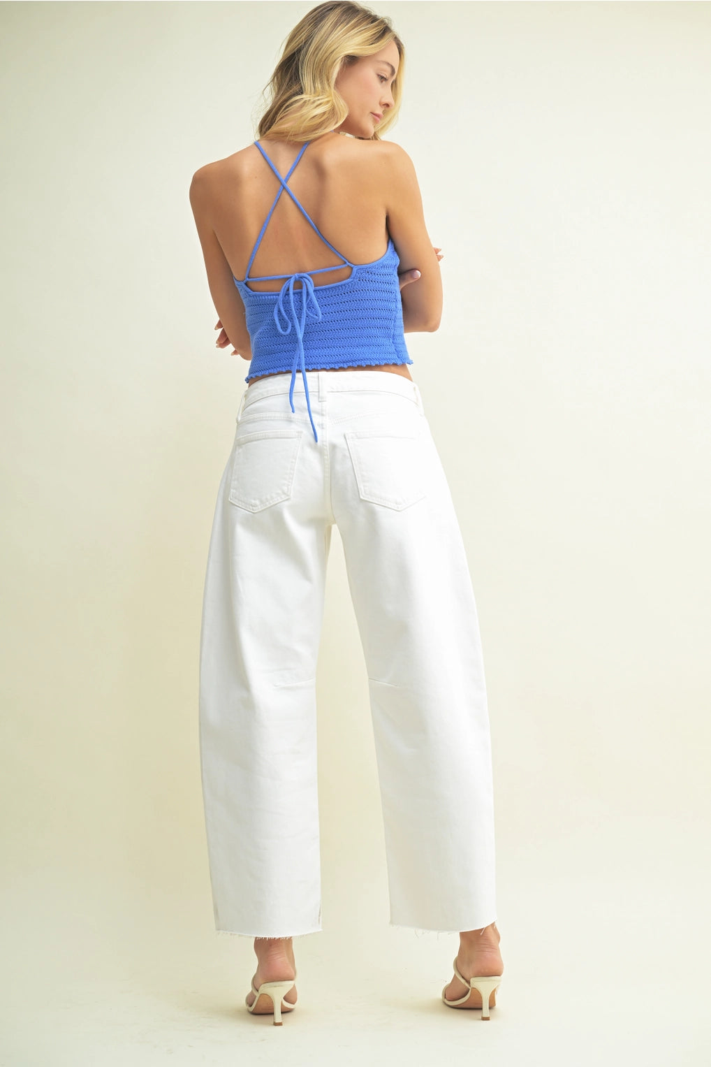 Mid-Rise Wide Leg Jeans