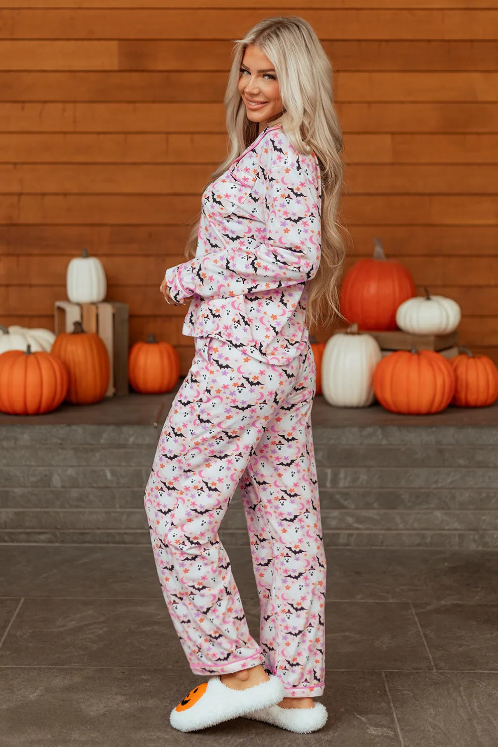 Pink Halloween Eve Haunted Honey Bat Pajamas
