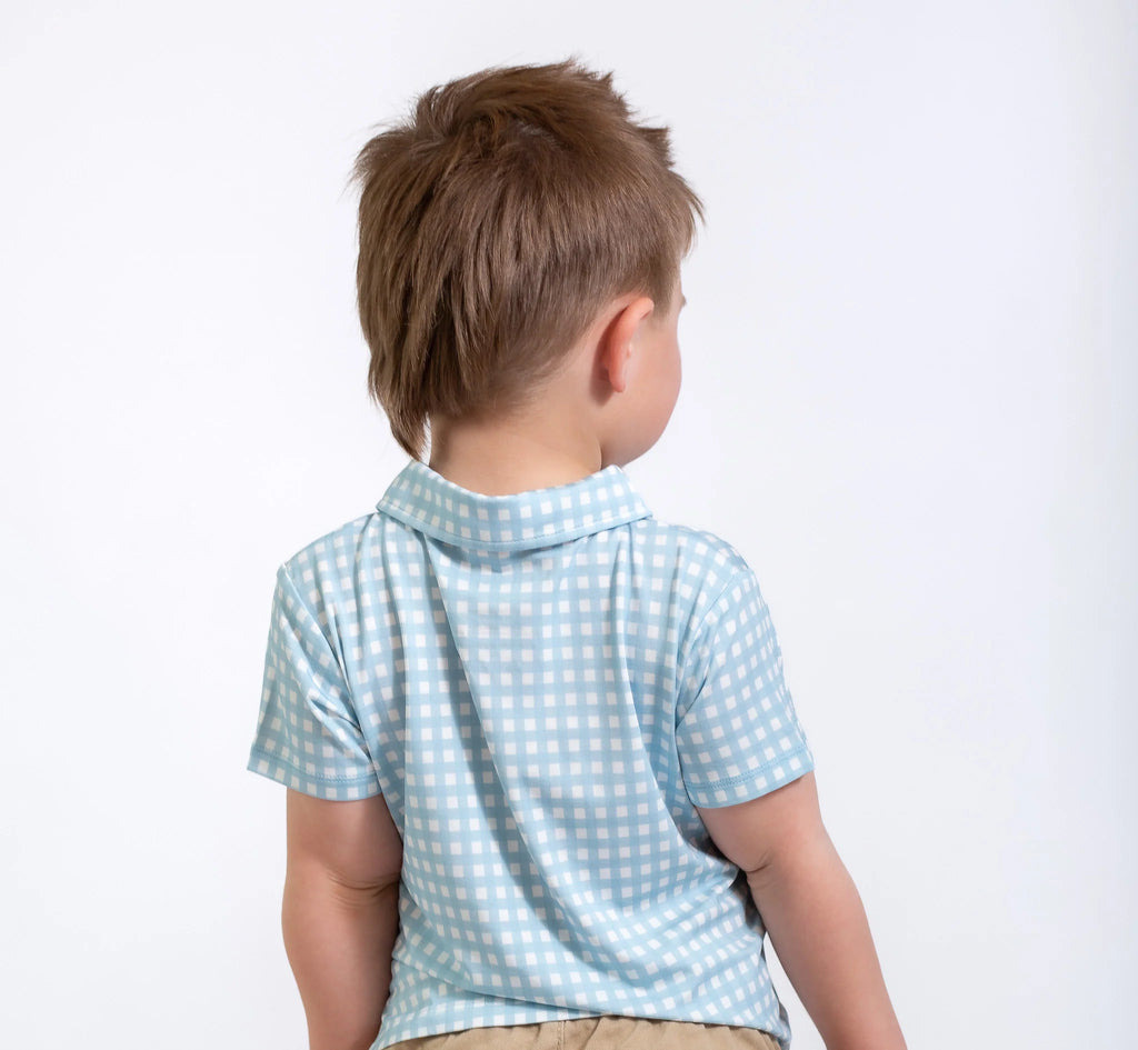 Goosies Polo - Blue Gingham