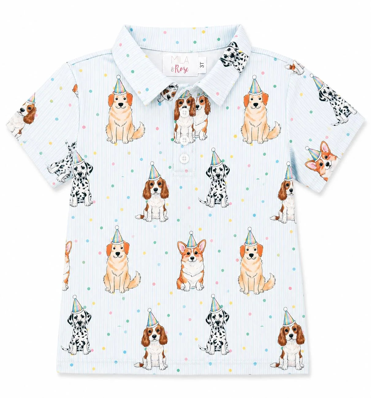 Boys Party Pup Shorty One-Piece/Polo