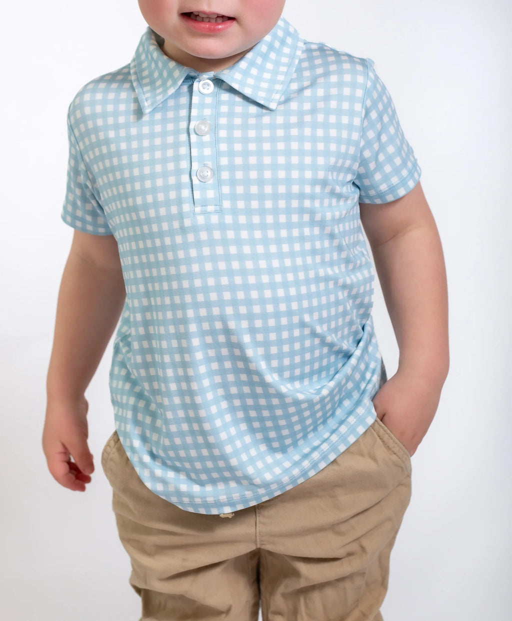 Goosies Polo - Blue Gingham