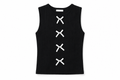 Bow Front Sleeveless Sweater