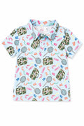 Boys Fishing Snacks Shorty One-Piece/Polo