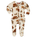 Organic Ruffle Zipped Sleepover - Homestead