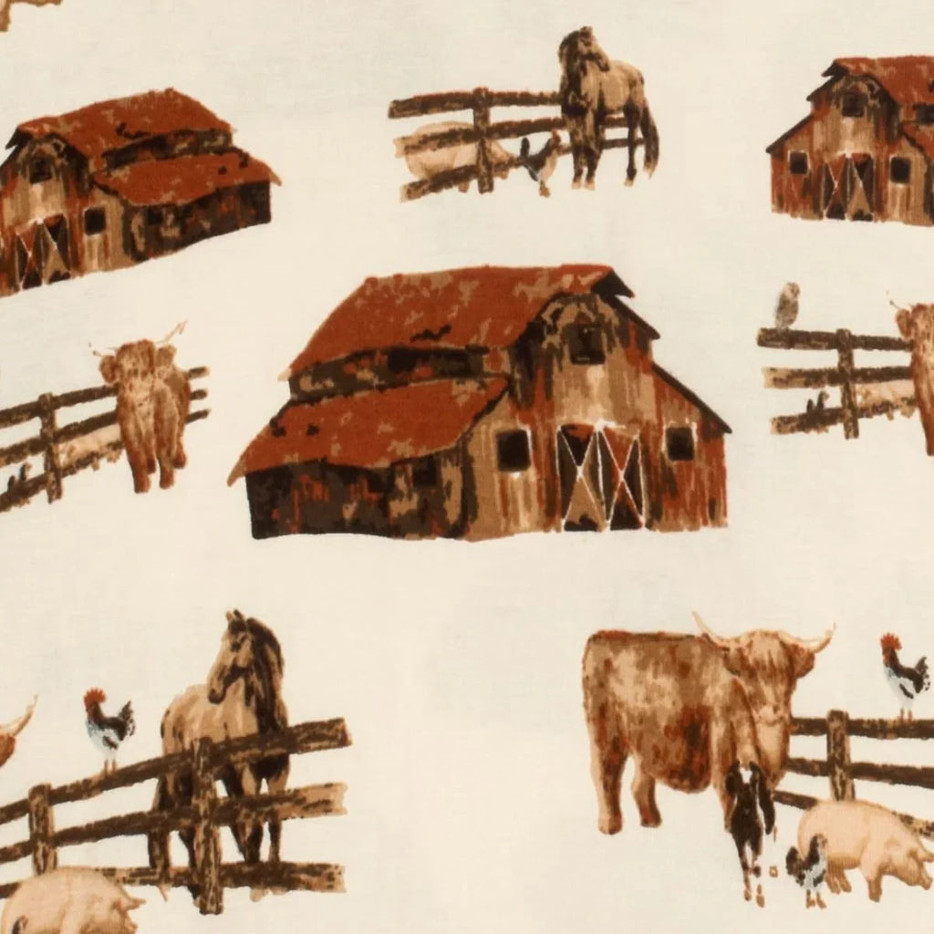 Organic Ruffle Zipped Sleepover - Homestead