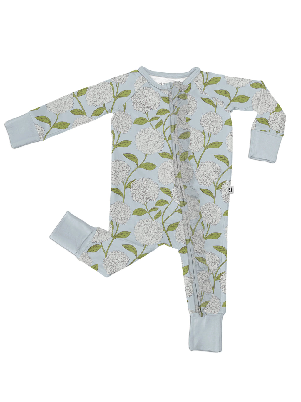 Goosies Zip Pajamas - Hydrangeas