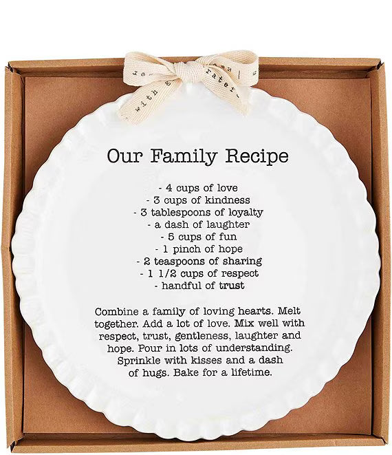 Family Recipe Plate