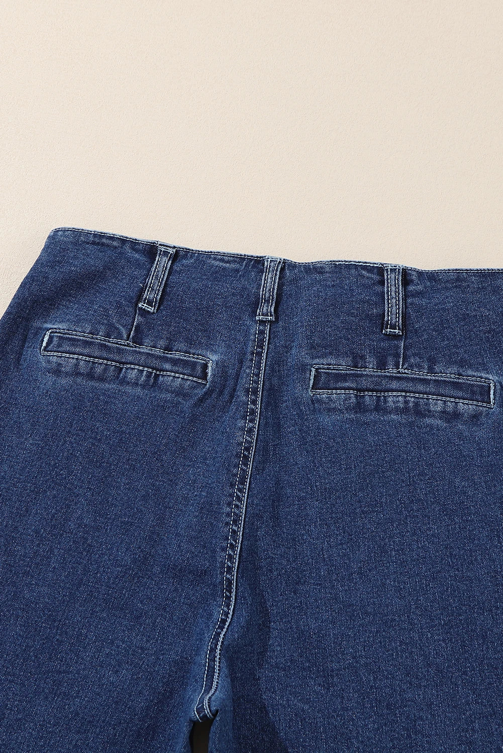 Sail Blue High Waist Wide Leg Cropped Jeans