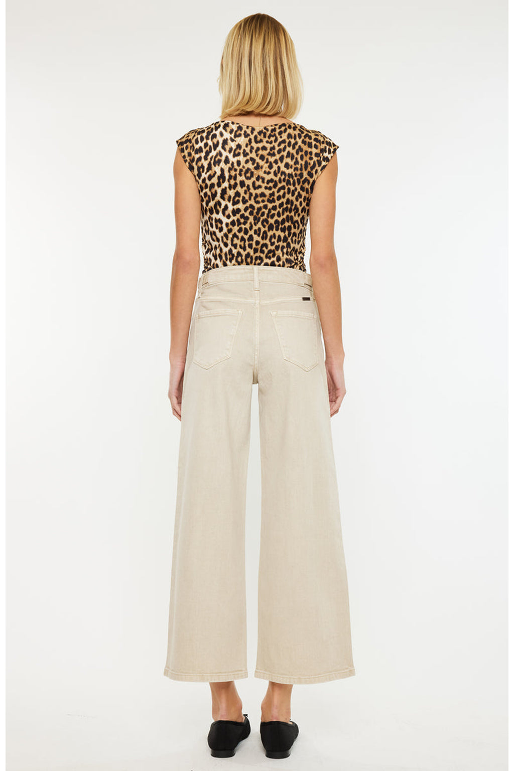 Calla Ultra High Rise Cropped Wide Leg Jeans