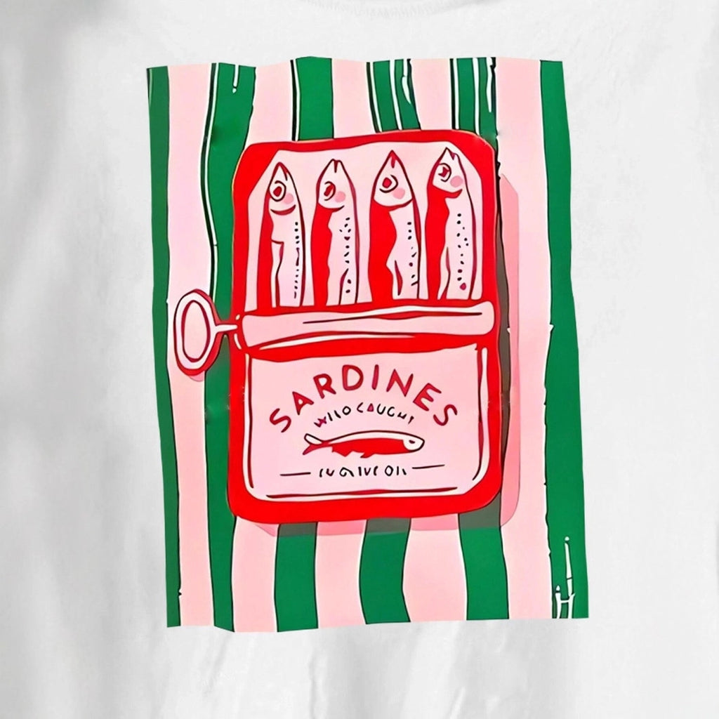 Sardines in Oil Striped Cotton Tee