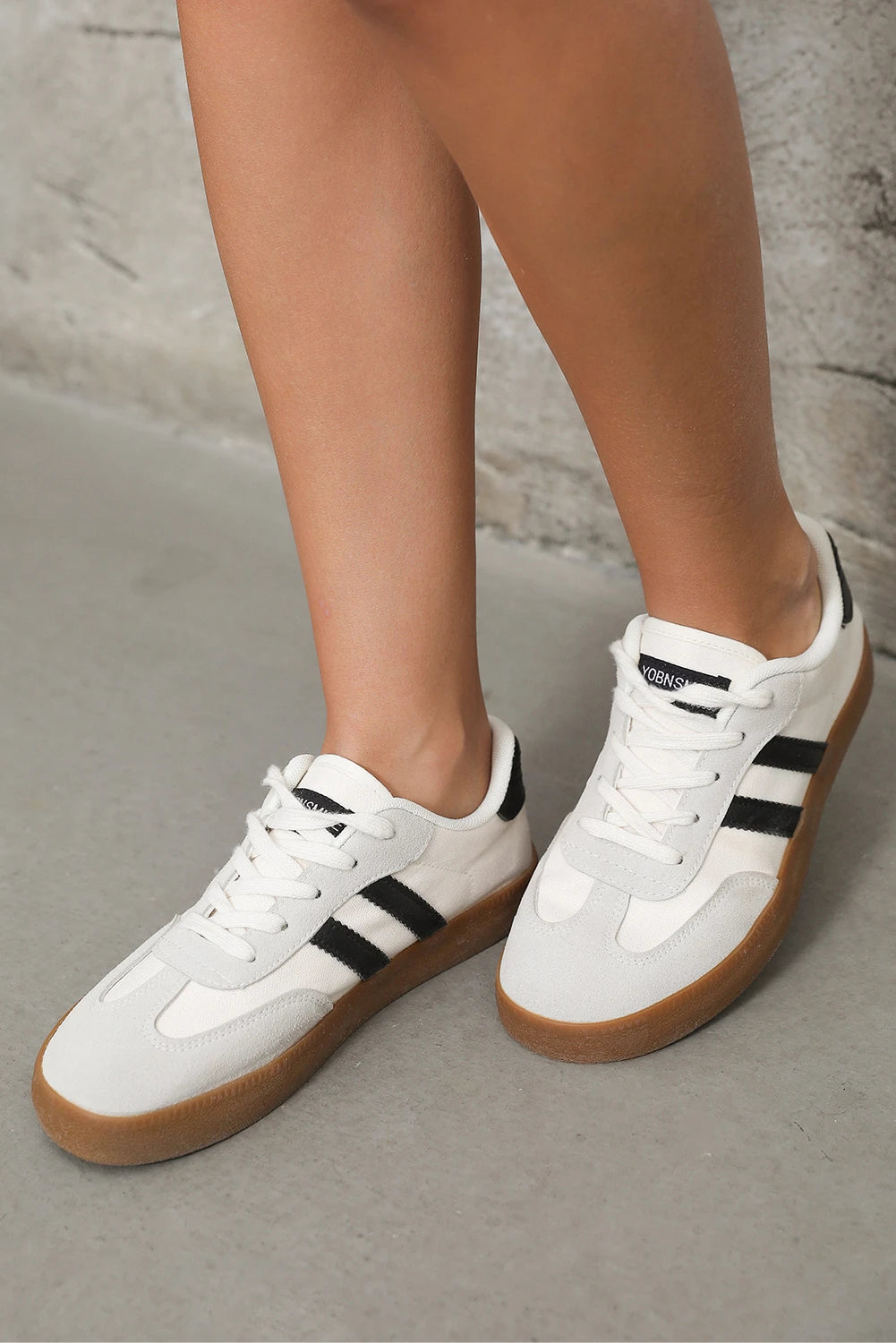 Lace Up Sneakers - White