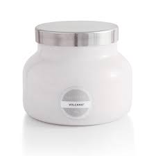 Volcano White Candle - Capri BLUE