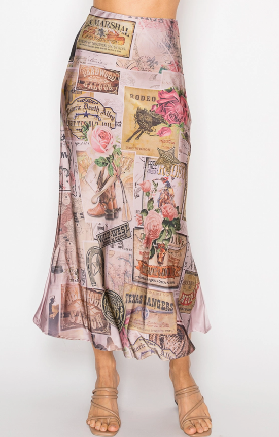 Silky Satin Midi Skirt with Effortless Flow