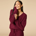 Dream Jersey Lounge Set - Cherry Cola Stripe