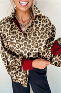 Leopard Print Shirt - Khaki