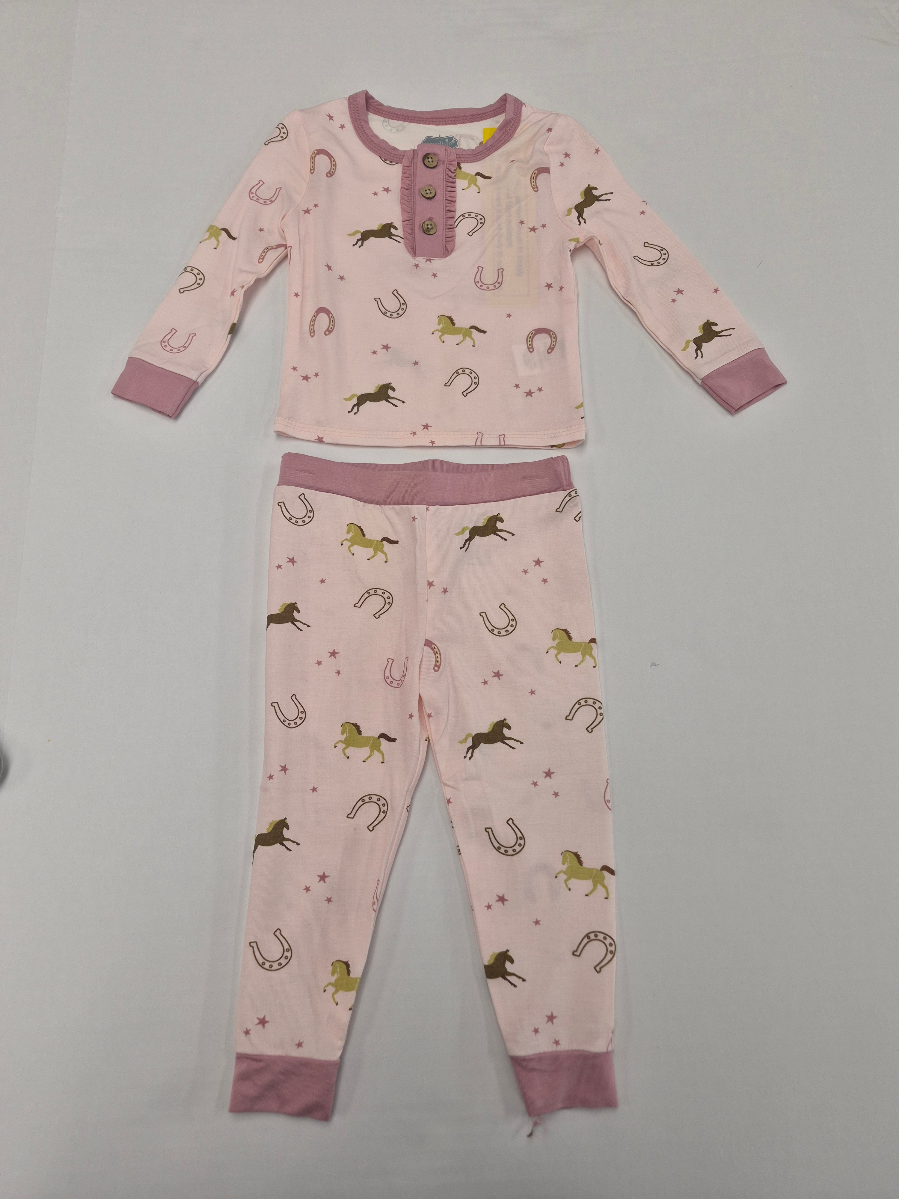 Pink Western PJ Set