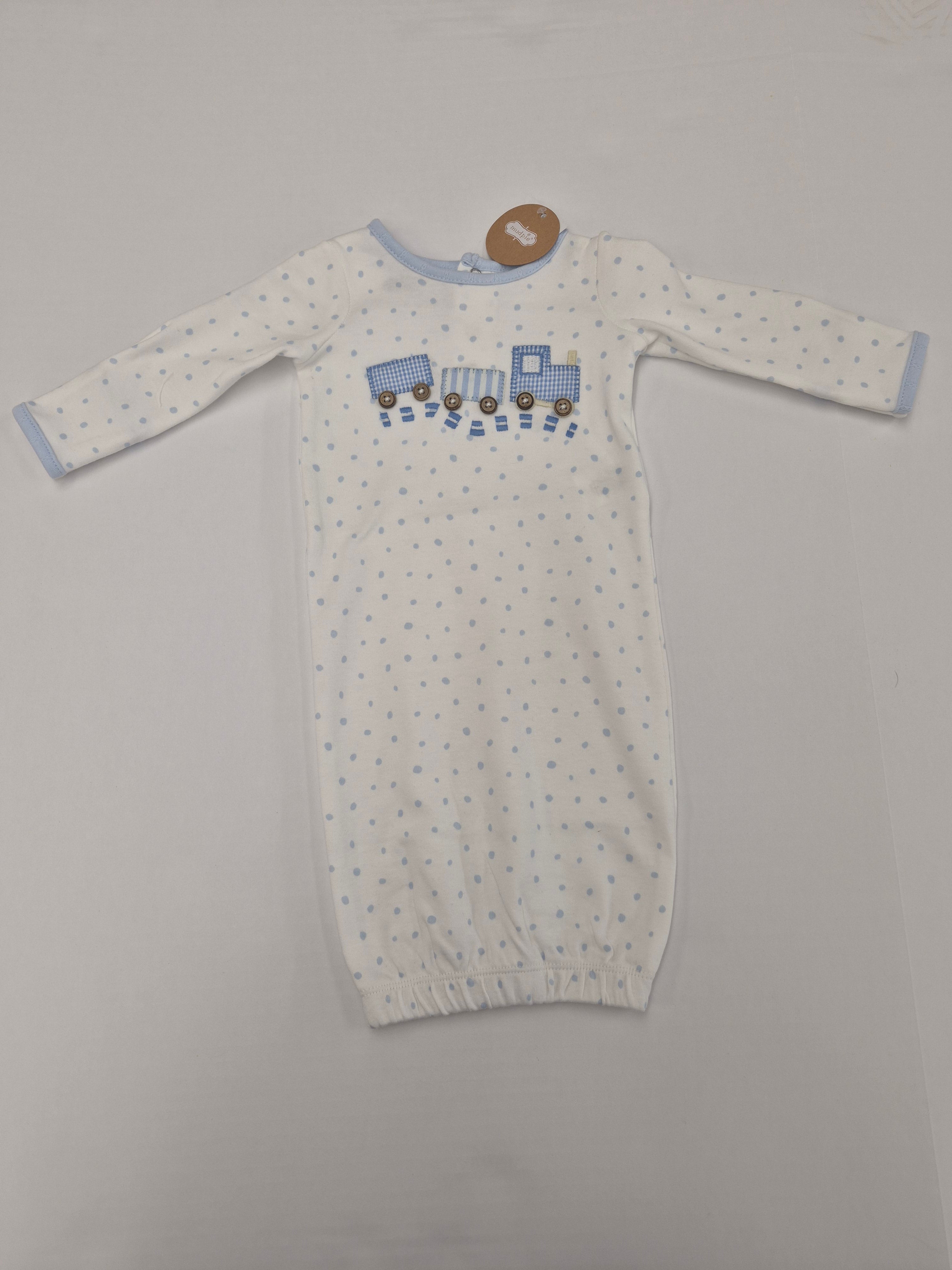 Train Applique Baby Gown