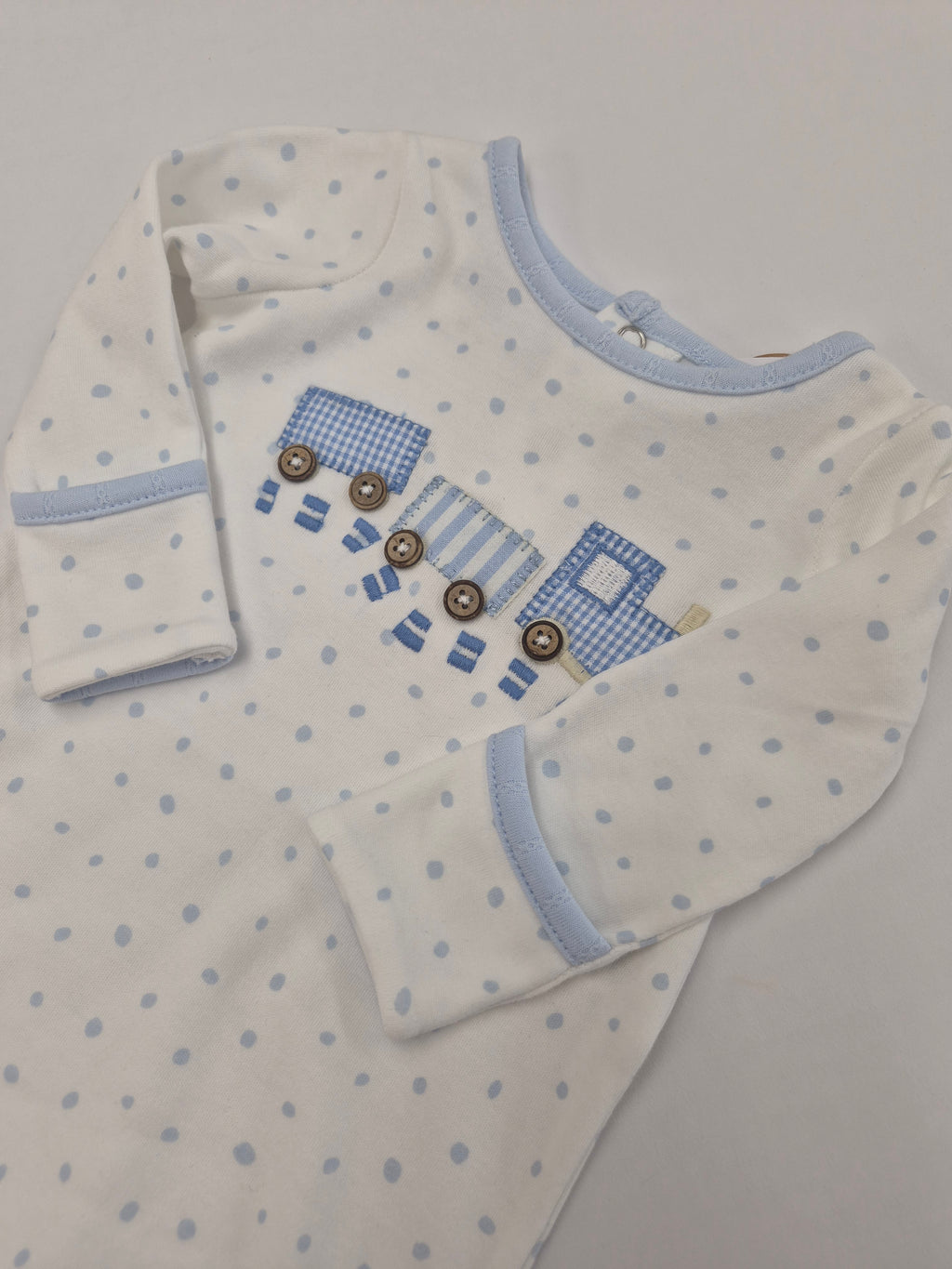 Train Applique Baby Gown