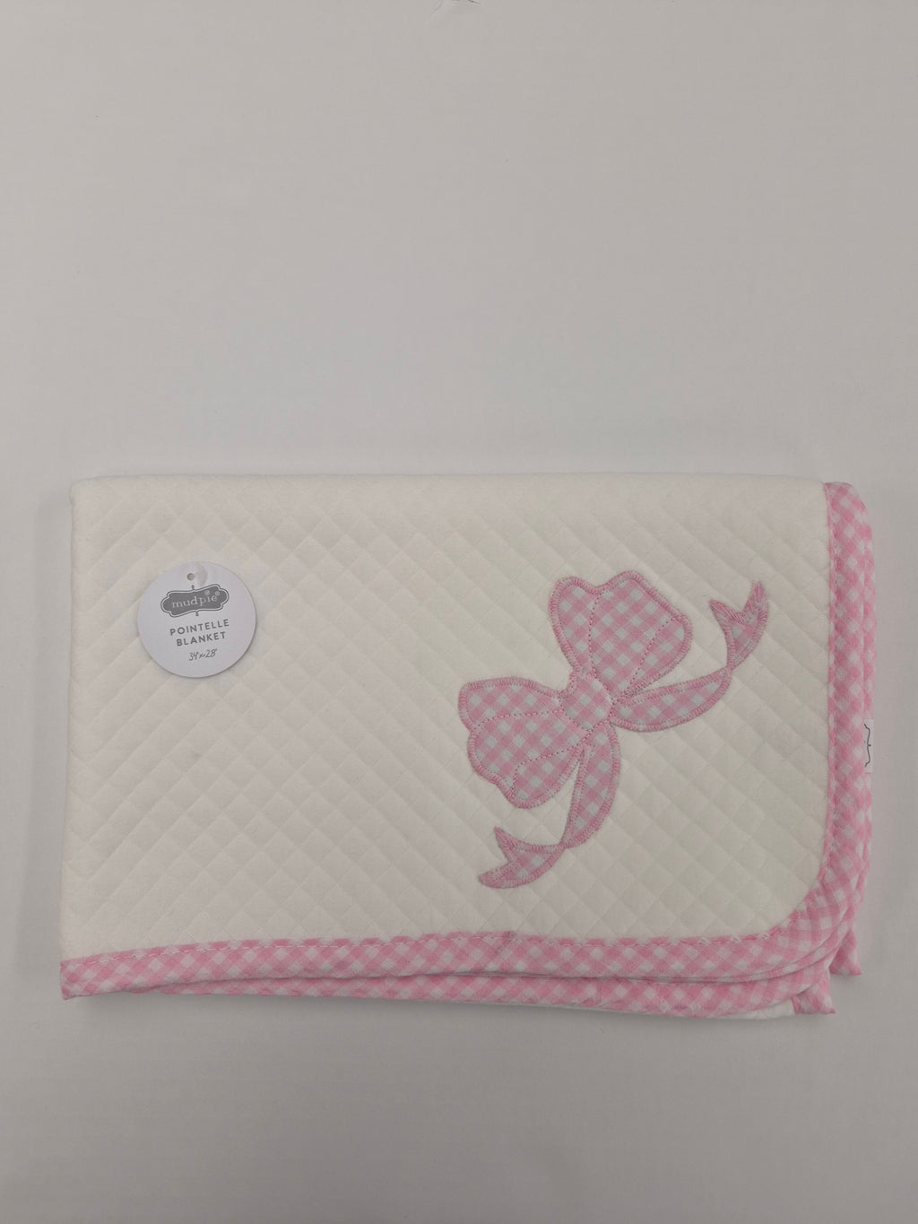 Pink Bow Quilted Blanket