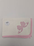 Pink Bow Quilted Blanket