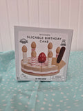 Sliceable Wooden B-Day Cake Toy