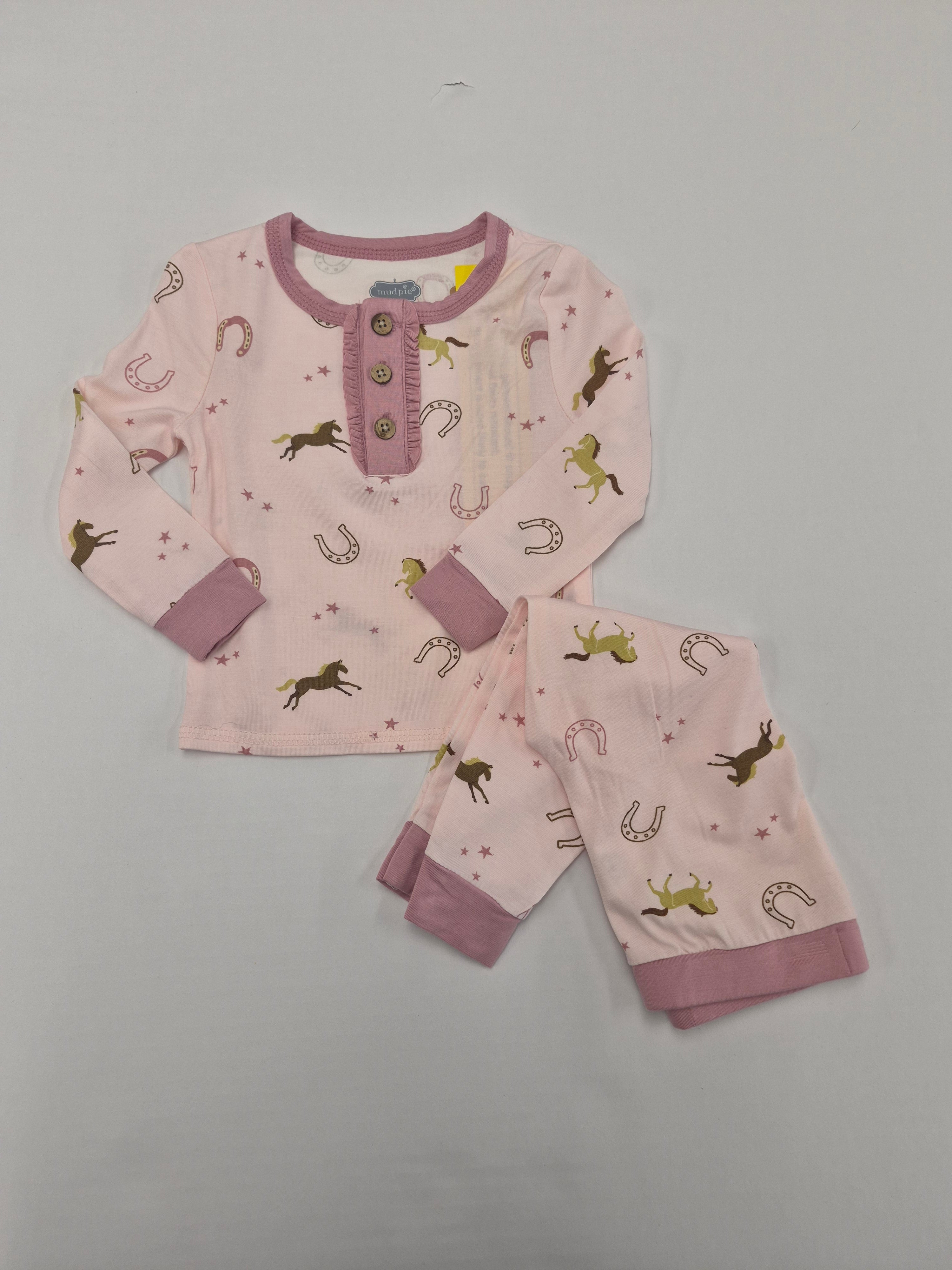 Pink Western PJ Set