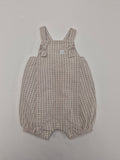 Tan Striped Baby Romper