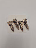 Leopard Print Bow Earrings