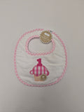 Pink Musical Birthday Bib